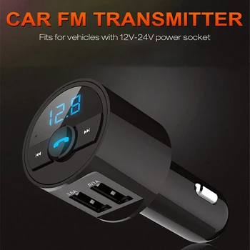High Quality Car FM Transmitter Multifunctional MP3 Player with Dual USB Charging Port Wireless Bluetooth Built-in Microphone
High Quality Car FM Transmitter Multifunctional MP3 Player with Dual USB Charging Port Wireless Bluetooth Built-in Microphone
