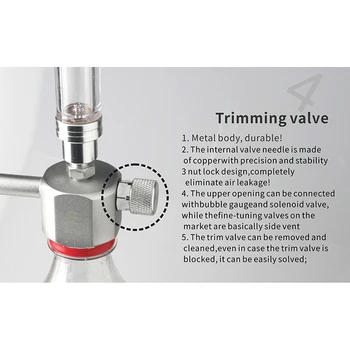 Aquarium DIY CO2 Generator System Kit with Solenoid Valve Bubble Counter for Plants Aquarium MU8669 
Aquarium DIY CO2 Generator System Kit with Solenoid Valve Bubble Counter for Plants Aquarium MU8669