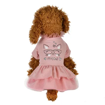 Pet Dress Fashion Lace Pink Princess Skirt Spring Printed Short Sleeve Dress Cat Dogs Clothing Vestido Cachorro #LR2 
Pet Dress Fashion Lace Pink Princess Skirt Spring Printed Short Sleeve Dress Cat Dogs Clothing Vestido Cachorro #LR2