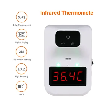 tools 5-10cm AI Infrared Thermometer Digital 3 Installations 2 Power 6 Languages °C/°F Body/Object Hanging Temperature Gun Test
tools 5-10cm AI Infrared Thermometer Digital 3 Installations 2 Power 6 Languages °C/°F Body/Object Hanging Temperature Gun Test