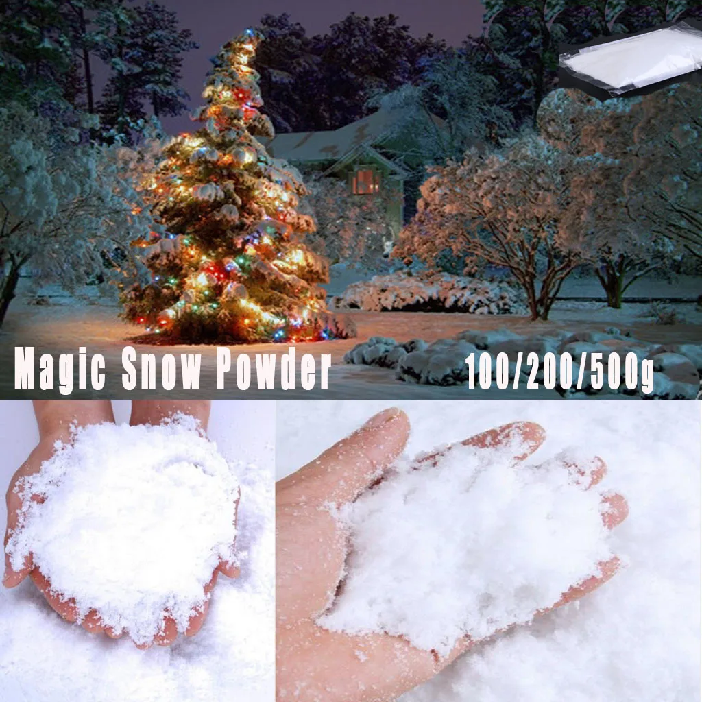 Christmas Magic Snow Powder Instant Xmas Tree Decorations Home Decor Artificial Scene Gift DIY | Дом и сад