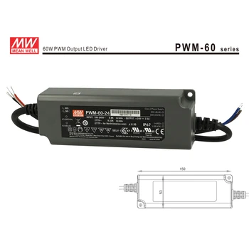 MEANWELL MW60D24 power supply Meanwell PWM-60-24 dimmable 60W 24V IP67 Dimming 3 in 1 0-10V 10V PWM Resistance 
MEANWELL MW60D24 power supply Meanwell PWM-60-24 dimmable 60W 24V IP67 Dimming 3 in 1 0-10V 10V PWM Resistance