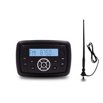 Guzare Waterproof Bluetooth Marine Radio Media Stereo Receiver Boat ATV UTV Car Motorcycle MP3 Player + FM AM Antenna
Guzare Waterproof Bluetooth Marine Radio Media Stereo Receiver Boat ATV UTV Car Motorcycle MP3 Player + FM AM Antenna