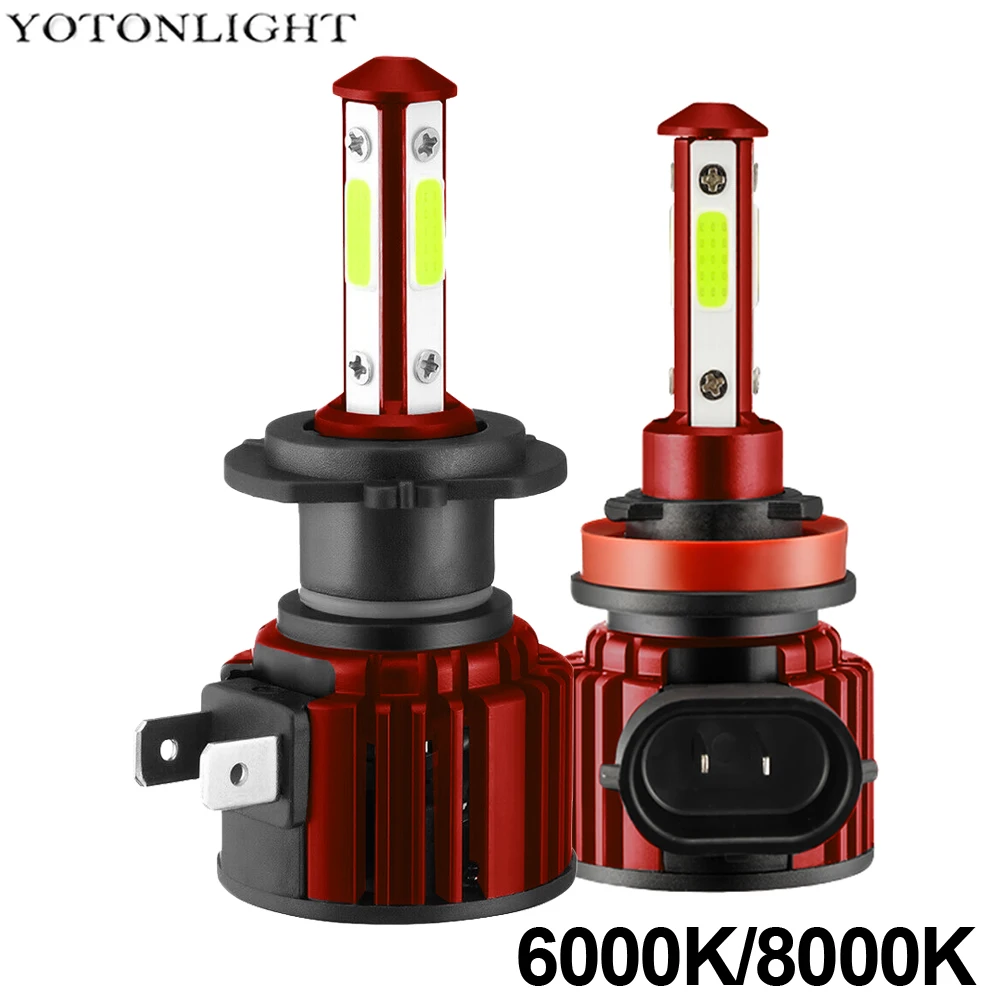 2 pcs Led H11 H7 HB3 HB4 9005 9006 Led Headlight for Car Bulb H8 H9 Fog Light 6000k 8000k 50W 8000LM 4Side Automobile Motorcycle
2 pcs Led H11 H7 HB3 HB4 9005 9006 Led Headlight for Car Bulb H8 H9 Fog Light 6000k 8000k 50W 8000LM 4Side Automobile Motorcycle