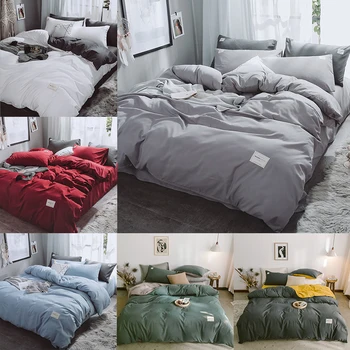 New Luxury Pure Color Bedding Set Modern Bed Linens Duvet Set Sheet Queen Cover Cotton King Flat Bed Brief Hybrid Bed Set
New Luxury Pure Color Bedding Set Modern Bed Linens Duvet Set Sheet Queen Cover Cotton King Flat Bed Brief Hybrid Bed Set