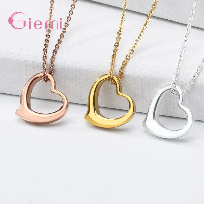 925 Sterling Silver Thin Chain Hollow Heart Pendant Necklace For Women Girl Heart Necklaces Party Statement Jewelry
925 Sterling Silver Thin Chain Hollow Heart Pendant Necklace For Women Girl Heart Necklaces Party Statement Jewelry