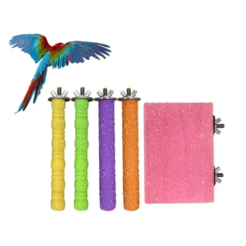 5pcs Bird Standing Board Parrot Activity Playing Toy Climbing Toy Parrot Grinding Stick Parrot Bite Toy (Random Color)
5pcs Bird Standing Board Parrot Activity Playing Toy Climbing Toy Parrot Grinding Stick Parrot Bite Toy (Random Color)
