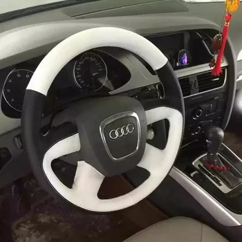Black Artificial Leather Car Steering Wheel Cover for Audi Old A4 B7 B8 A6 C6 2008-2012 Q5 2008-2012 Q7 
Black Artificial Leather Car Steering Wheel Cover for Audi Old A4 B7 B8 A6 C6 2008-2012 Q5 2008-2012 Q7