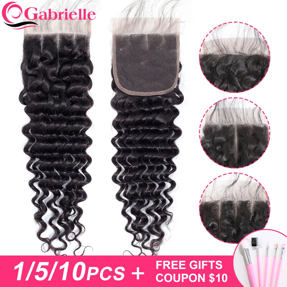 Gabrielle Brazilian Deep Wave Closure Free/Middle/Three Part Natural Color 100% Non Remy Human Hair 4x4 Swiss Lace Free Shipping
Gabrielle Brazilian Deep Wave Closure Free/Middle/Three Part Natural Color 100% Non Remy Human Hair 4x4 Swiss Lace Free Shipping