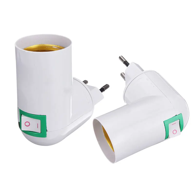Fashion EU Plug Lamp Holder 360 Degrees Rotate E27 LED Light Socket Converter With ON/OFF Button Holder
Fashion EU Plug Lamp Holder 360 Degrees Rotate E27 LED Light Socket Converter With ON/OFF Button Holder