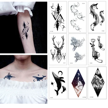 1Pc Fashion Waterproof Temporary Tattoo Sticker Whale Rose Forest Tatto Stickers Flash Tatoo Fake Tattoos For Sexy Women
1Pc Fashion Waterproof Temporary Tattoo Sticker Whale Rose Forest Tatto Stickers Flash Tatoo Fake Tattoos For Sexy Women