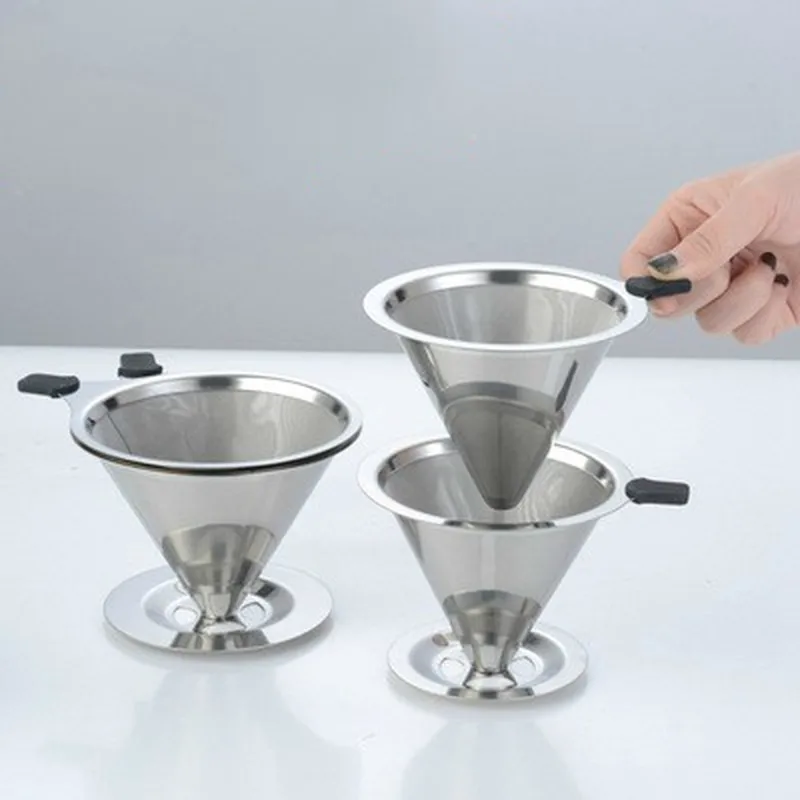 Reusable Coffee Filter Stainless Steel Holder Metal Mesh Funnel Baskets Drif Coffee Filters Dripper v60 Drip Coffee Filter Cup
Reusable Coffee Filter Stainless Steel Holder Metal Mesh Funnel Baskets Drif Coffee Filters Dripper v60 Drip Coffee Filter Cup