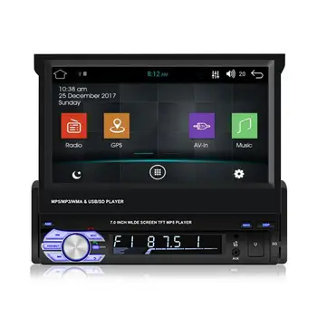 7 Inch Android MP5 Single Spindle Telescopic Machine MP4 Player Navigation GPS New Smart Car All-in-one Machine
7 Inch Android MP5 Single Spindle Telescopic Machine MP4 Player Navigation GPS New Smart Car All-in-one Machine