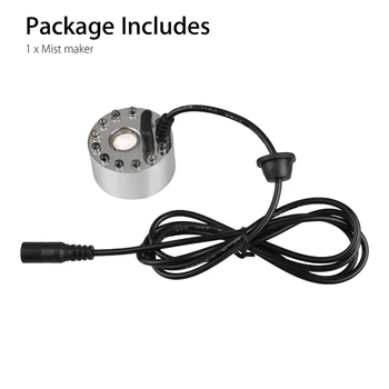 12 Led Lights 20Mm Single Head Ultrasonic Atomizer Air Humidifier Atomizing Lamp Rockery Water Bonsai Fog Fountain
12 Led Lights 20Mm Single Head Ultrasonic Atomizer Air Humidifier Atomizing Lamp Rockery Water Bonsai Fog Fountain
