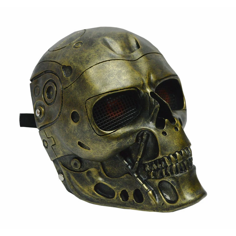 

Cosplay Airsoft Wargame Helmet Military Terminator Mask Army Robot Classic Skull Horror Mask Cosplay Halloween Mask Props T800