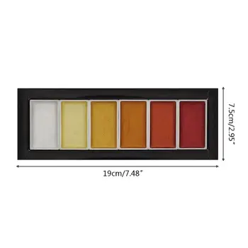 6 Colors Cool Warm Metallic Watercolor Paint Set for artist Drawing Pigment Art B95C
6 Colors Cool Warm Metallic Watercolor Paint Set for artist Drawing Pigment Art B95C