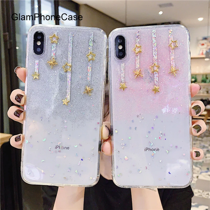 GlamPhoneCase Glitter five-pointed Star Phone Case For iPhone X XS Max XR Soft Silicone Cover For iPhone 7 8 6 6s Plus Case
GlamPhoneCase Glitter five-pointed Star Phone Case For iPhone X XS Max XR Soft Silicone Cover For iPhone 7 8 6 6s Plus Case