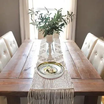 Macrame Table Runner With Tassels Bohemian Woven Table Runner Wedding Decoration Handmade Macrame Table Runner Home Decoration
Macrame Table Runner With Tassels Bohemian Woven Table Runner Wedding Decoration Handmade Macrame Table Runner Home Decoration