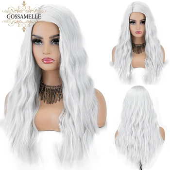 Gossamelle Sliver Grey White None Lace Wig Long Wavy Synthetic Wigs For Women Cosplay Wigs Heat Resistant Fiber
Gossamelle Sliver Grey White None Lace Wig Long Wavy Synthetic Wigs For Women Cosplay Wigs Heat Resistant Fiber