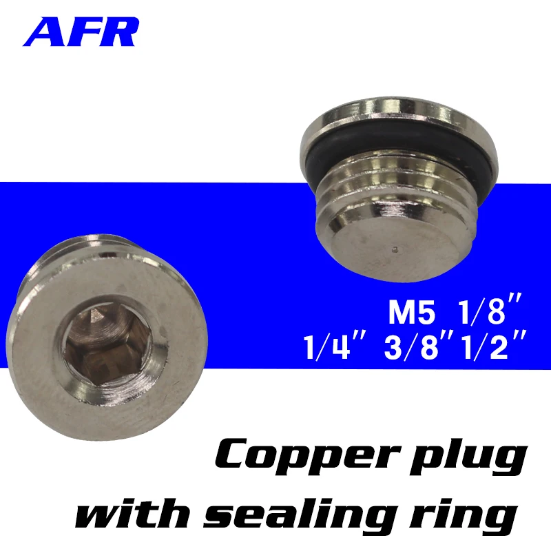 100Pcs M5 1/8 1/4" 3/8 1/2 3/4 copper inner hexagonal plug with sealing ring plug copper plug End Cap For Pneumatic Manifold
100Pcs M5 1/8 1/4" 3/8 1/2 3/4 copper inner hexagonal plug with sealing ring plug copper plug End Cap For Pneumatic Manifold