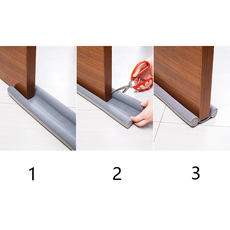 Under Door Draft Stopper Blocker Soundproof Doorstop Protector Sealing Strip93cm 