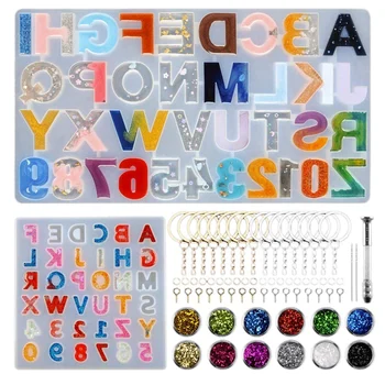 Alphabet Resin Molds Letter Number Silicone Resin Molds with Hand Drill Casting Molds for Keychain,Necklace,Earrings
Alphabet Resin Molds Letter Number Silicone Resin Molds with Hand Drill Casting Molds for Keychain,Necklace,Earrings