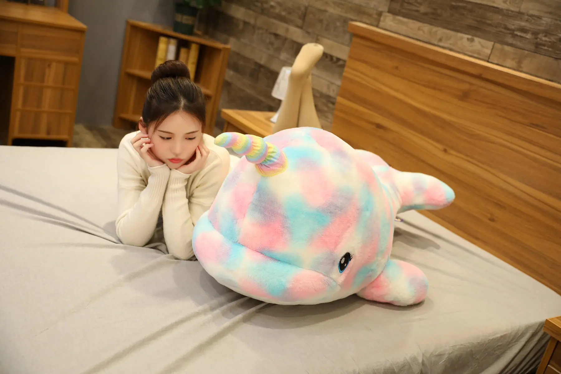 Colorful Narwhal Unicorn Plush Toy Colorful Narwhal Unicorn Plush Toy