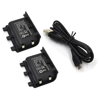 2PCS Portablec 2400mAh Batteries Rechargeable Backup Battery Pack With USB Cable For XBOX ONE Controller Charging Kit Batteria
2PCS Portablec 2400mAh Batteries Rechargeable Backup Battery Pack With USB Cable For XBOX ONE Controller Charging Kit Batteria