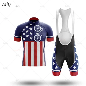7 colors Short Sleeve Mtb Jersey USA Cycling Jersey Short Sets 2020 Men Bike Jersey Ropa Ciclismo Hombre road shirts bib shorts
7 colors Short Sleeve Mtb Jersey USA Cycling Jersey Short Sets 2020 Men Bike Jersey Ropa Ciclismo Hombre road shirts bib shorts