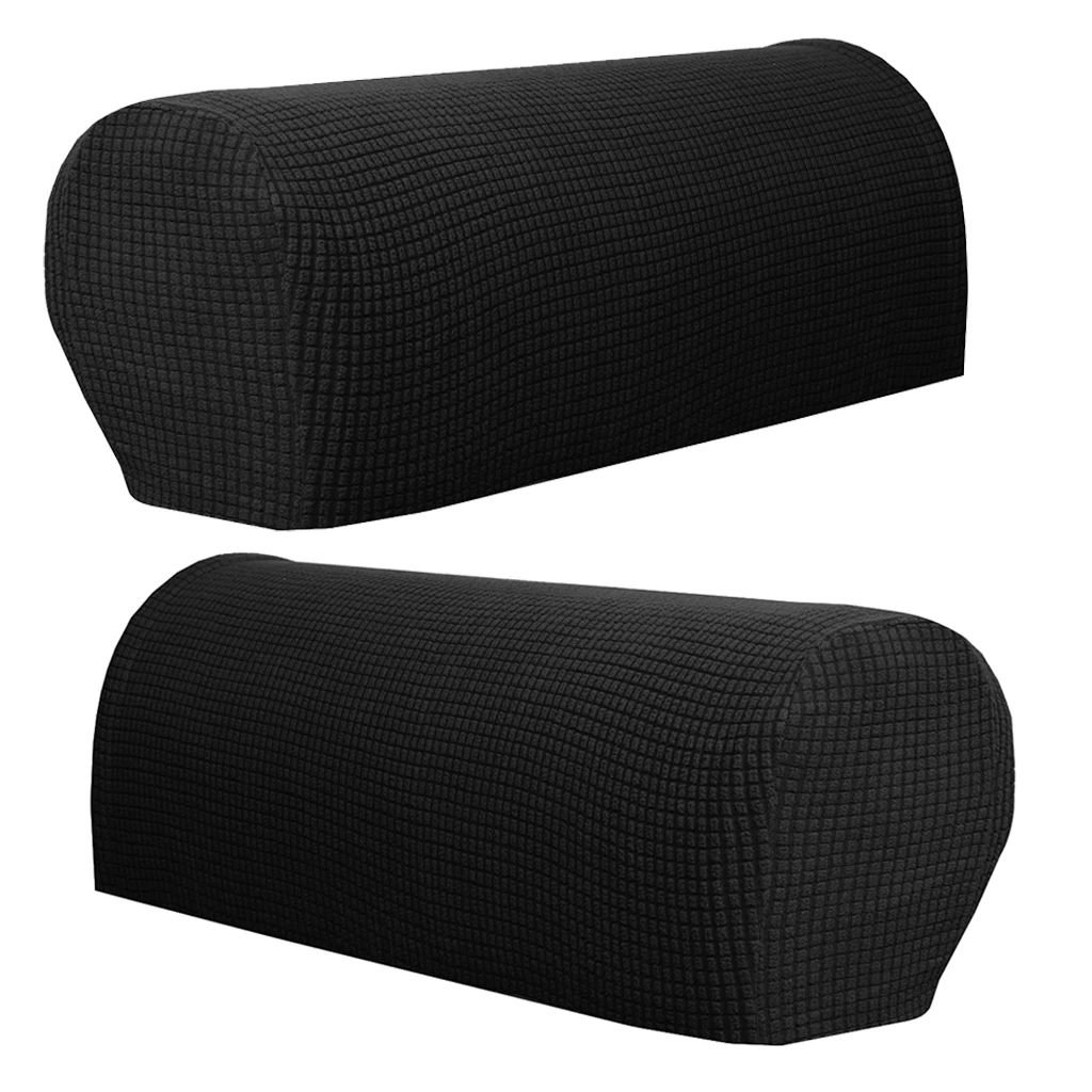 2 Piece Checked Armrest Covers Stretch Set Chair Sofa Arm Protectors Flannel 2 Piece Checked Armrest Covers Stretch Set Chair Sofa Arm Protectors Flannel