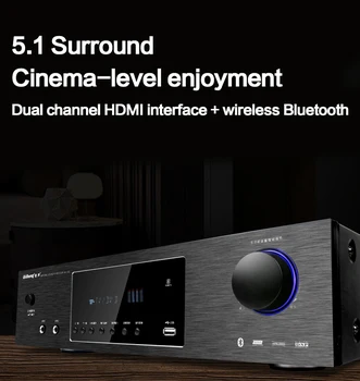 KYYSLB 150W*2 4-16ohm Household High Power Bluetooth Power Amplifier KTV Audio HDMI Subwoofer Karaoke Digital Fever Amplifier
KYYSLB 150W*2 4-16ohm Household High Power Bluetooth Power Amplifier KTV Audio HDMI Subwoofer Karaoke Digital Fever Amplifier