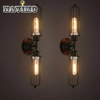 Loft Vintage Wall Lamps American Industrial Edison Lightis Bulb E27/ E26 Holder Bedside wandlamp bedroom light
Loft Vintage Wall Lamps American Industrial Edison Lightis Bulb E27/ E26 Holder Bedside wandlamp bedroom light