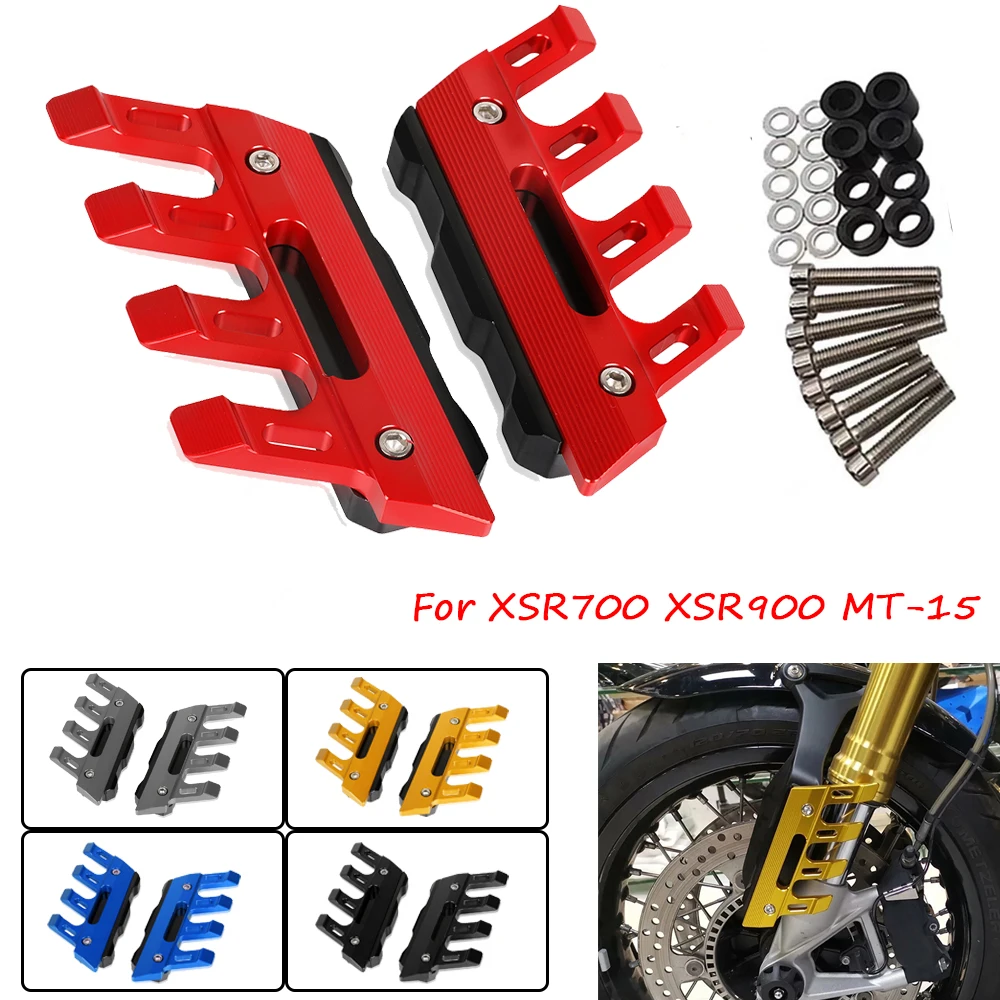 Motorcycle CNC Front Fender Side Protector Guard Mudguard Sliders Lower Fork Protection Universal For Yamaha XSR700 XSR900 MT-15
Motorcycle CNC Front Fender Side Protector Guard Mudguard Sliders Lower Fork Protection Universal For Yamaha XSR700 XSR900 MT-15