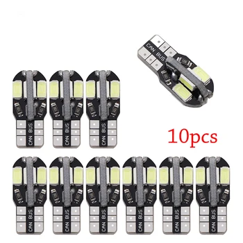10PCS T10 Led Car Interior Bulb Canbus Error Free T10 White 5730 8SMD LED 12V Car Side Wedge Light White Lamp Bulb Car Styling
10PCS T10 Led Car Interior Bulb Canbus Error Free T10 White 5730 8SMD LED 12V Car Side Wedge Light White Lamp Bulb Car Styling