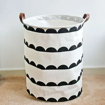 Semi-Circular Storage Bucket Children ti shi Toy Bucket Northern European-Style Home Genuine Leather Handle-Standing Canvas Stor
Semi-Circular Storage Bucket Children ti shi Toy Bucket Northern European-Style Home Genuine Leather Handle-Standing Canvas Stor