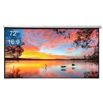 72inch 16:9 Wall Mounted Matte White Projection Pull Down HD Screen Canvas LED Projector Screen For Home Theater office 
72inch 16:9 Wall Mounted Matte White Projection Pull Down HD Screen Canvas LED Projector Screen For Home Theater office