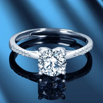 S925 Pure Silver Kramosan Stone Diamond Ring Female Trendy Personality Niche Design Diamond Rings for Women Moissanite Ring
S925 Pure Silver Kramosan Stone Diamond Ring Female Trendy Personality Niche Design Diamond Rings for Women Moissanite Ring