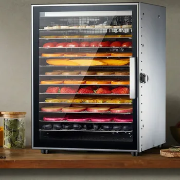 Fruit Dryer Food Household Small Snack Air-drying Cabinet Commercial of Stainless Steel Dehydrator Twelve Layers Can set time 
Fruit Dryer Food Household Small Snack Air-drying Cabinet Commercial of Stainless Steel Dehydrator Twelve Layers Can set time