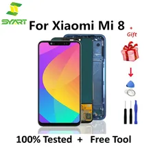 Ensemble écran tactile LCD de remplacement, pour Xiaomi Mi 8 M1803E1A=