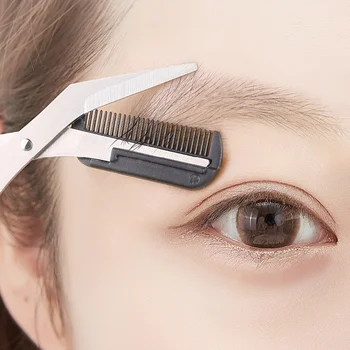 1Pc Stainless Steel Eyebrow Trimmer Scissors Comb Eyelashes Eyebrow Scissors Clip Eyebrow Trimmer Shaving Hair Cutting Trimmer
1Pc Stainless Steel Eyebrow Trimmer Scissors Comb Eyelashes Eyebrow Scissors Clip Eyebrow Trimmer Shaving Hair Cutting Trimmer