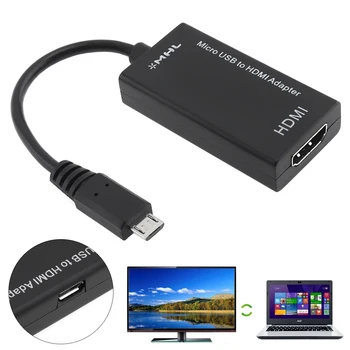 1Pc Universal Black HD Portable 8cm USB Output Cable to HDMI Adapter Support Mhl Devices to HD Television Fit for Cellphone 
1Pc Universal Black HD Portable 8cm USB Output Cable to HDMI Adapter Support Mhl Devices to HD Television Fit for Cellphone