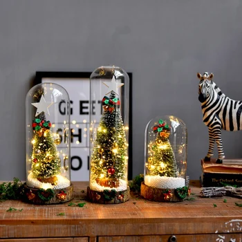Christmas Tree With LED Light Good Sounds Music Christmas Decoration Glass Dome Gift For Valentine's Day Christmas New Year 
Christmas Tree With LED Light Good Sounds Music Christmas Decoration Glass Dome Gift For Valentine's Day Christmas New Year