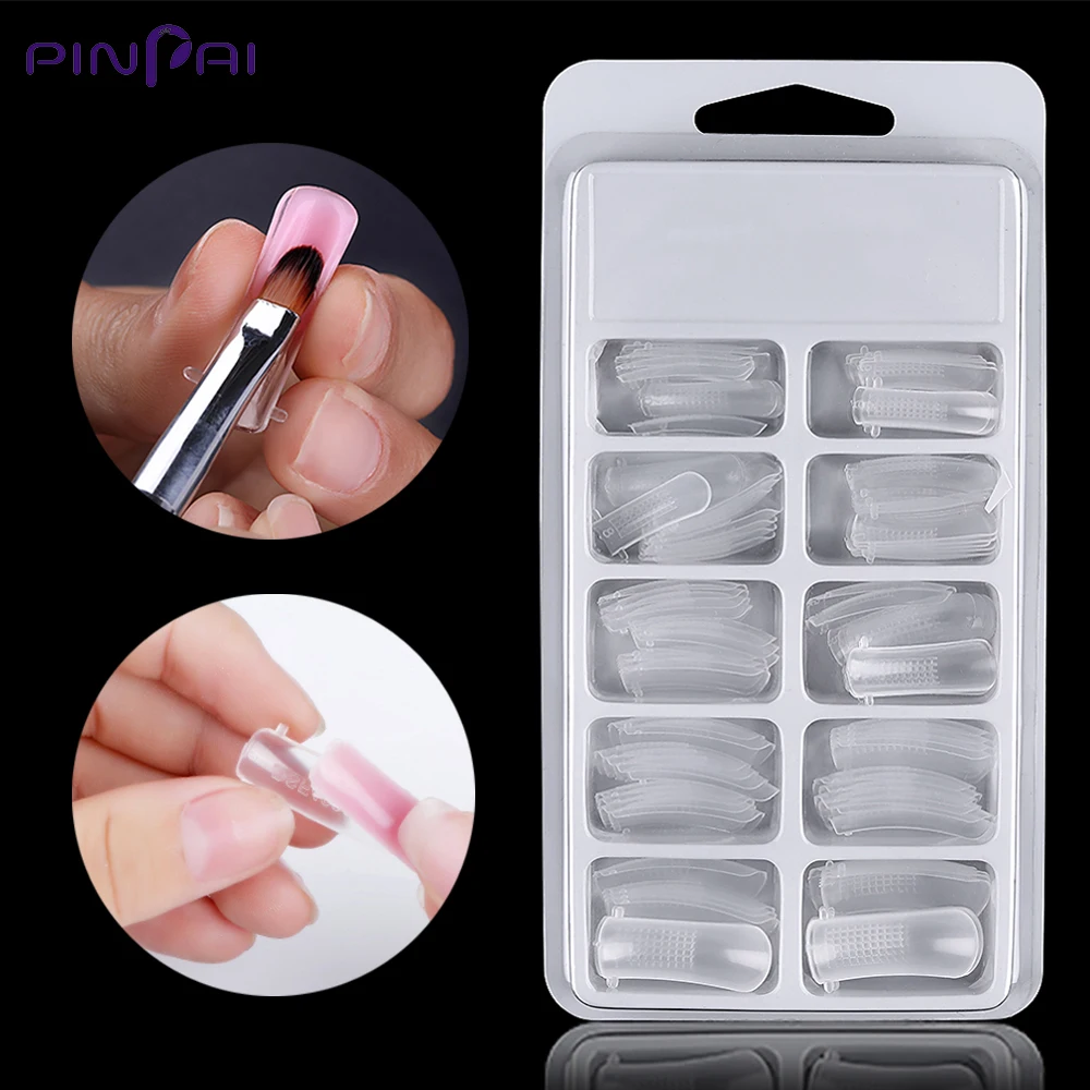 100 Pcs/Set Reusable Nail Art Poly Gel Mold Form False Tips Quick Building Extension UV Nail Polygel Fake Tip Manicure Tool Mold
100 Pcs/Set Reusable Nail Art Poly Gel Mold Form False Tips Quick Building Extension UV Nail Polygel Fake Tip Manicure Tool Mold
