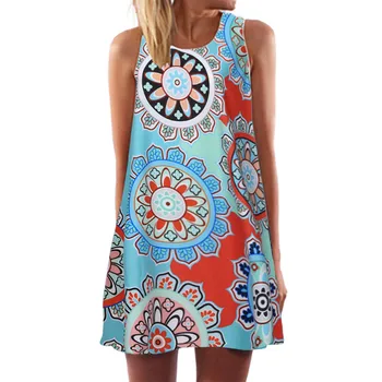 Vintage Boho Women Summer Sleeveless Beach Printed Short Mini Dress Sundress Clothes 2020 Платья Женские
Vintage Boho Women Summer Sleeveless Beach Printed Short Mini Dress Sundress Clothes 2020 Платья Женские