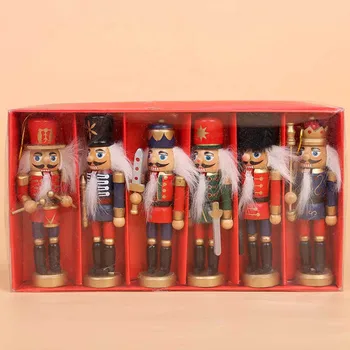 6pcs Vintage Wooden Nutcracker Soldier Figurines Doll Puppet Christmas Ornaments Decoration Xmas Tree New Year Home Decor Toy
6pcs Vintage Wooden Nutcracker Soldier Figurines Doll Puppet Christmas Ornaments Decoration Xmas Tree New Year Home Decor Toy