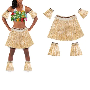 Hawaii Grass Skirt Elastic Luau Grass Costume Skirt with Armbands Legbands for Beach Party TB Sale
Hawaii Grass Skirt Elastic Luau Grass Costume Skirt with Armbands Legbands for Beach Party TB Sale