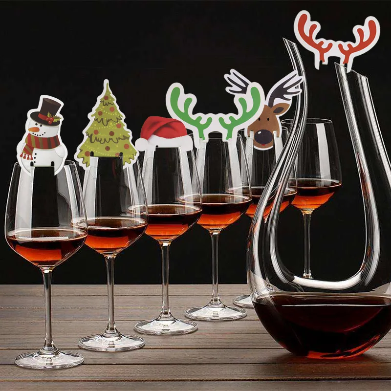 10Pcs Christmas Cup Card Xmas Party Santa Hat Wine Glass Decoration Home Table Place Decorations Christmas Party Supplies
10Pcs Christmas Cup Card Xmas Party Santa Hat Wine Glass Decoration Home Table Place Decorations Christmas Party Supplies