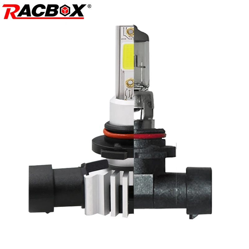 

RACBOX Car Headlight Bulb H4 H1 H3 H7 H11 H9 H8 H27 880 881 9005 HB3 9006 HB4 LED Lamp Replace Halogen Bulb 3000K 6000K 10000K