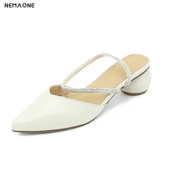 2020 New Women Fashion Sexy Pointed Toe Pumps Genuine Leather Slingbacks Slip-on Women Shoes Ladies Summer Casual Party Pumps
2020 New Women Fashion Sexy Pointed Toe Pumps Genuine Leather Slingbacks Slip-on Women Shoes Ladies Summer Casual Party Pumps