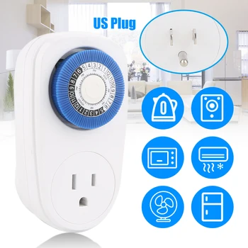 24 Hours Plug-in Timer Switch Mechanical Timing Socket Time Controller Intelligent Timing Socket EU /US/ UK Plug Timer Socket
24 Hours Plug-in Timer Switch Mechanical Timing Socket Time Controller Intelligent Timing Socket EU /US/ UK Plug Timer Socket